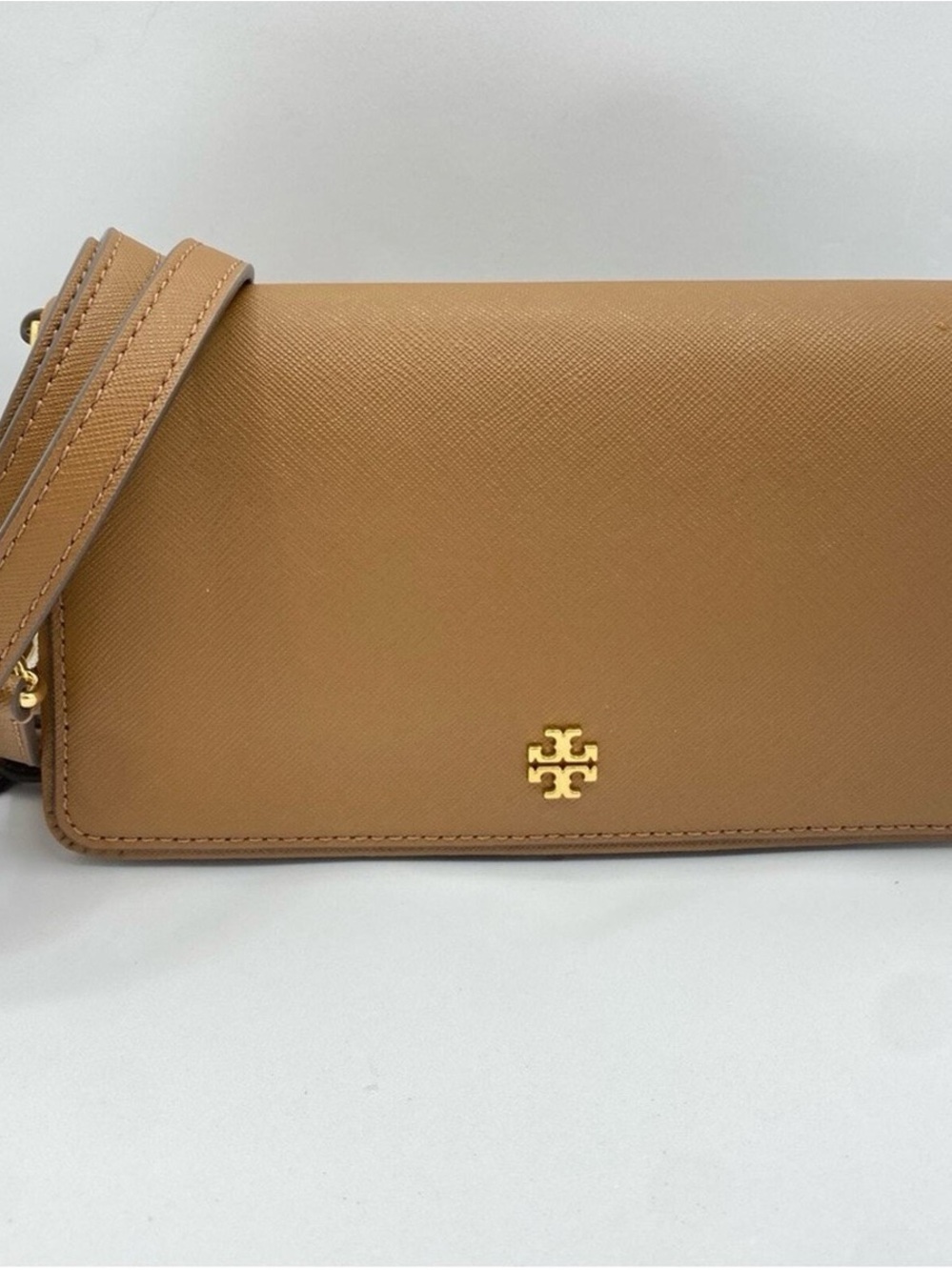 Tory Burch Emerson Leather Chain-Wallet Crossbody Bag Cardamom - Picture 7 of 12